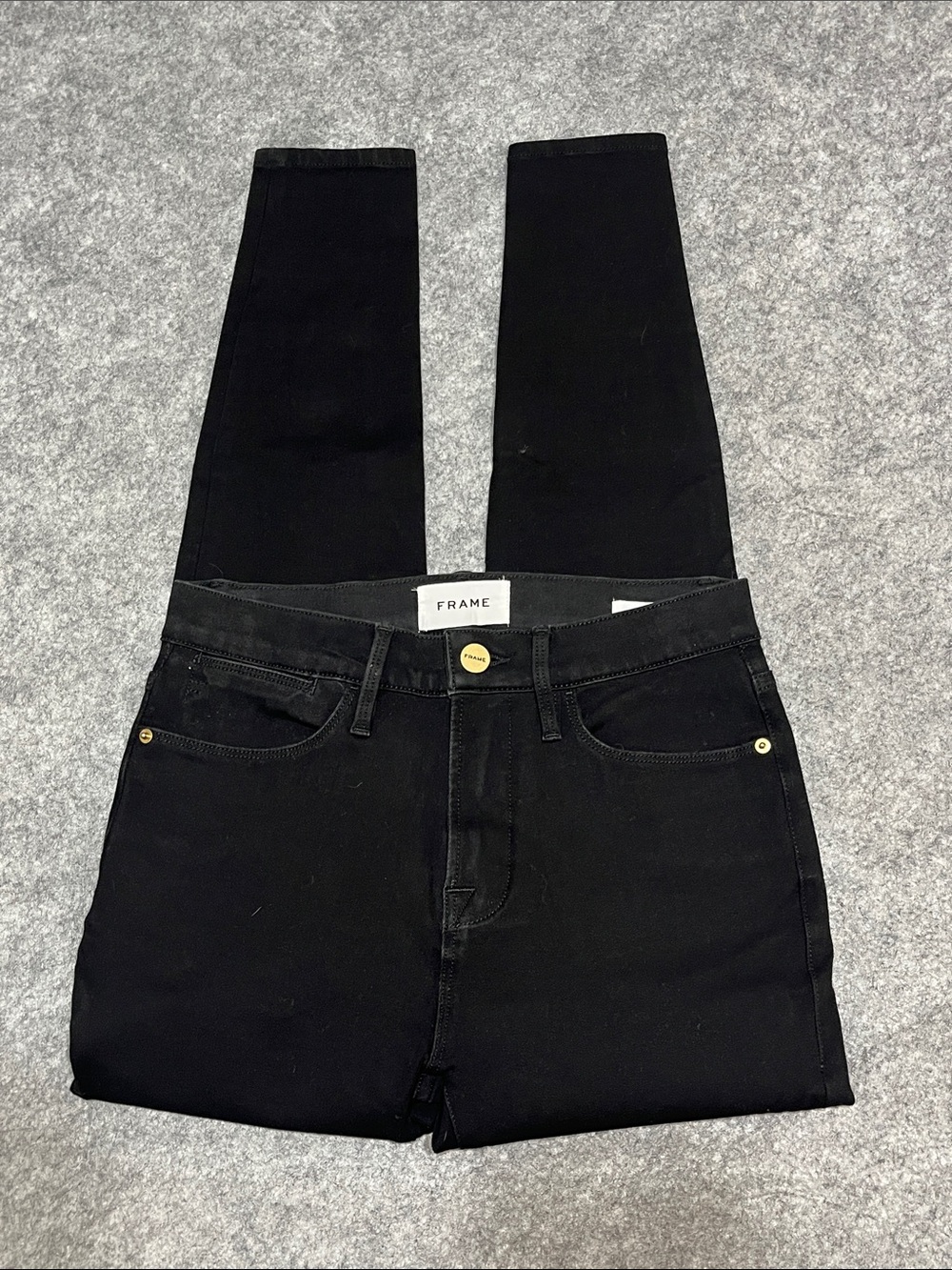 Frame Black Le High Skinny Jeans